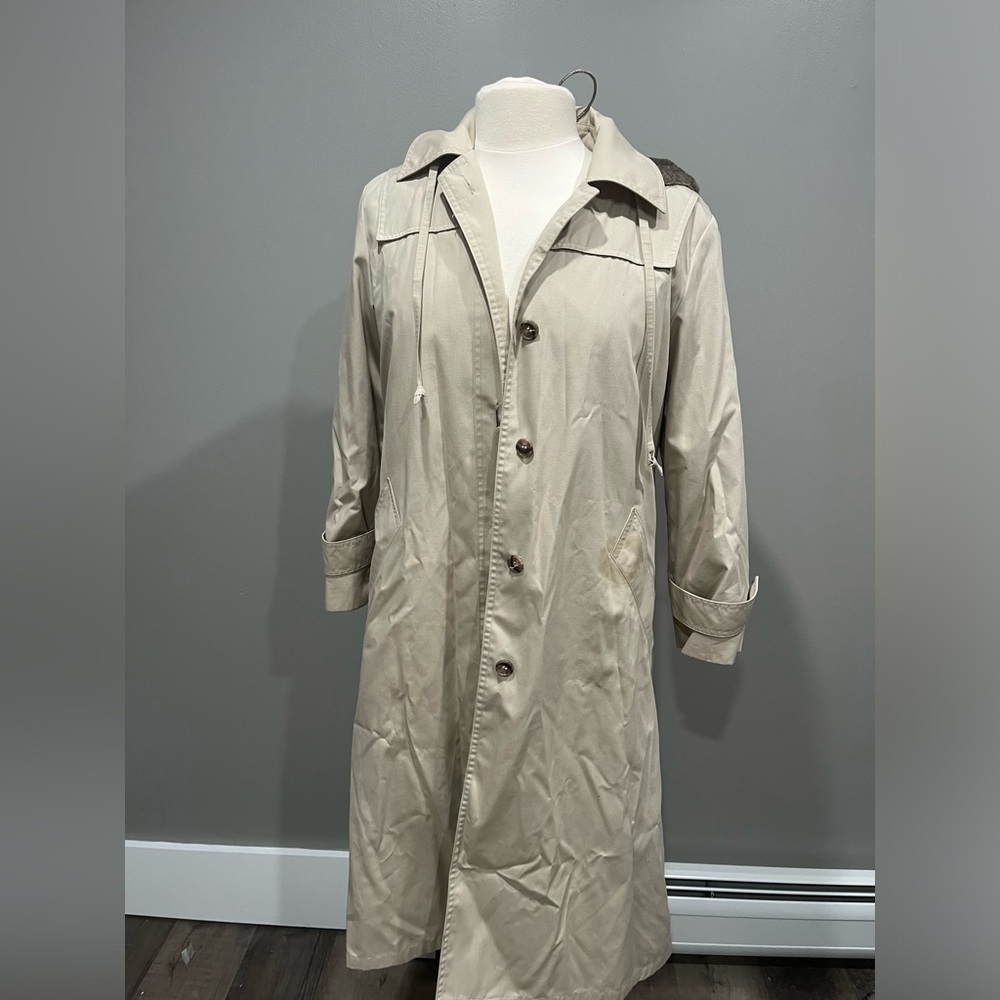 Vintage John Weitz Trench Coat with‎ Removable Pile Lining